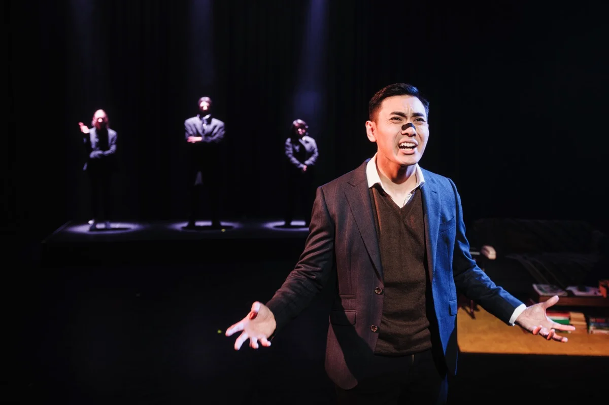 The Eternal Quest To Make Yourself Happy Or Die Trying - Lighting and video design