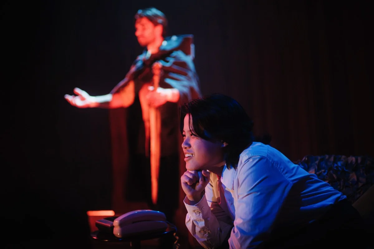 The Eternal Quest To Make Yourself Happy Or Die Trying - Lighting and video design