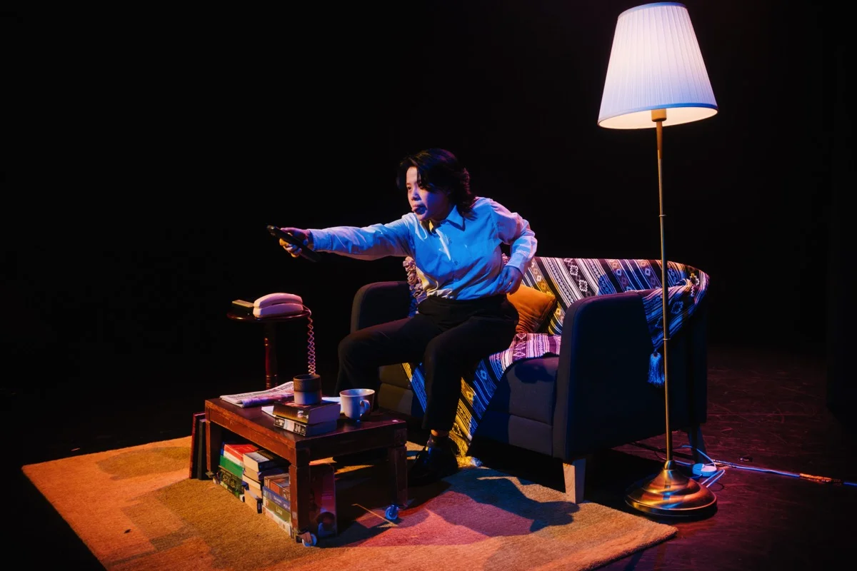 The Eternal Quest To Make Yourself Happy Or Die Trying - Lighting and video design