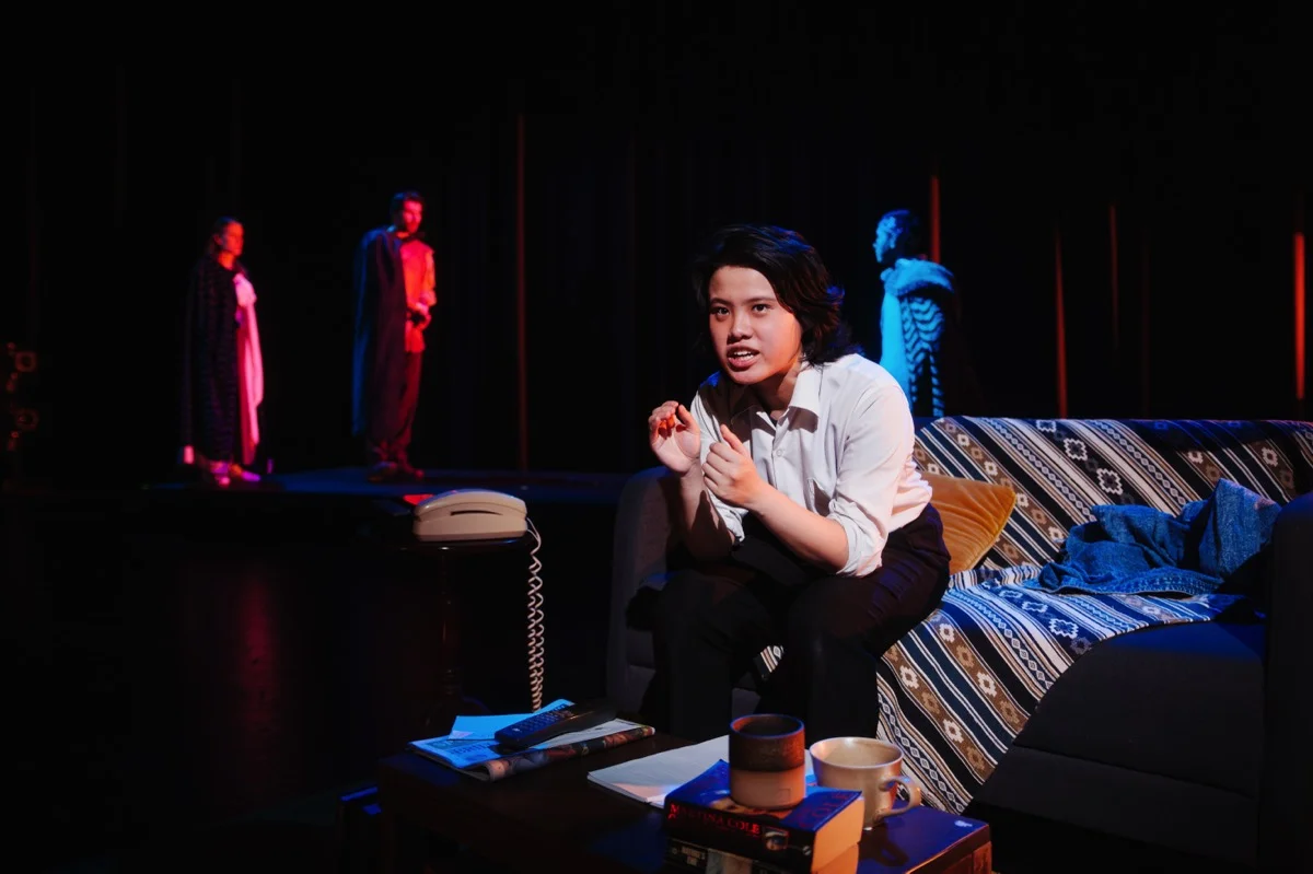 The Eternal Quest To Make Yourself Happy Or Die Trying - Lighting and video design