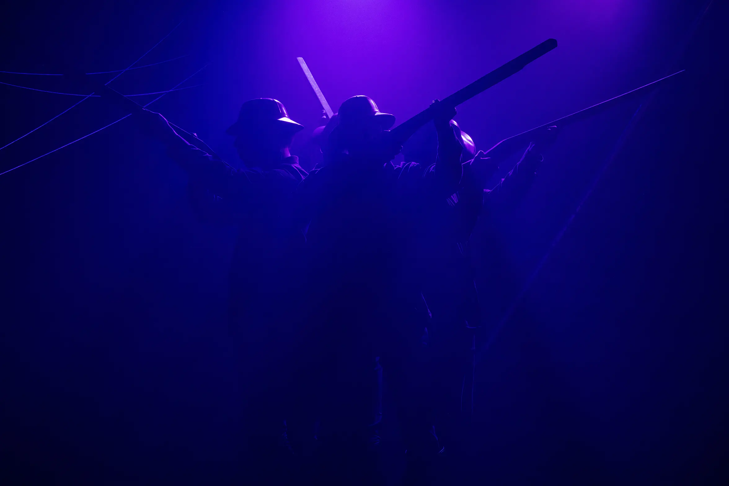 The Eternal Quest To Make Yourself Happy Or Die Trying - Lighting and video design