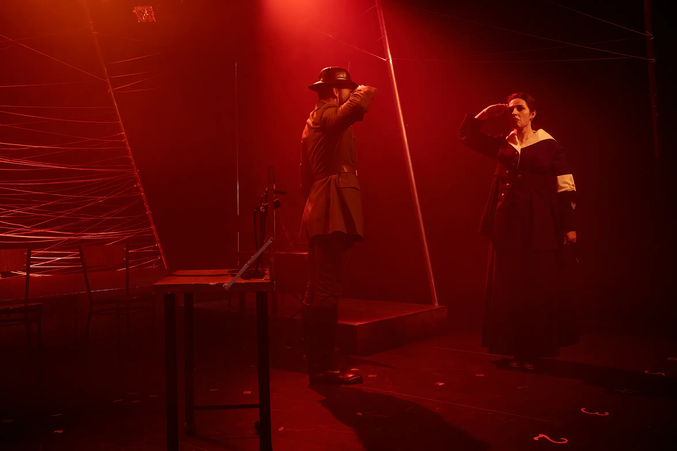 The Eternal Quest To Make Yourself Happy Or Die Trying - Lighting and video design