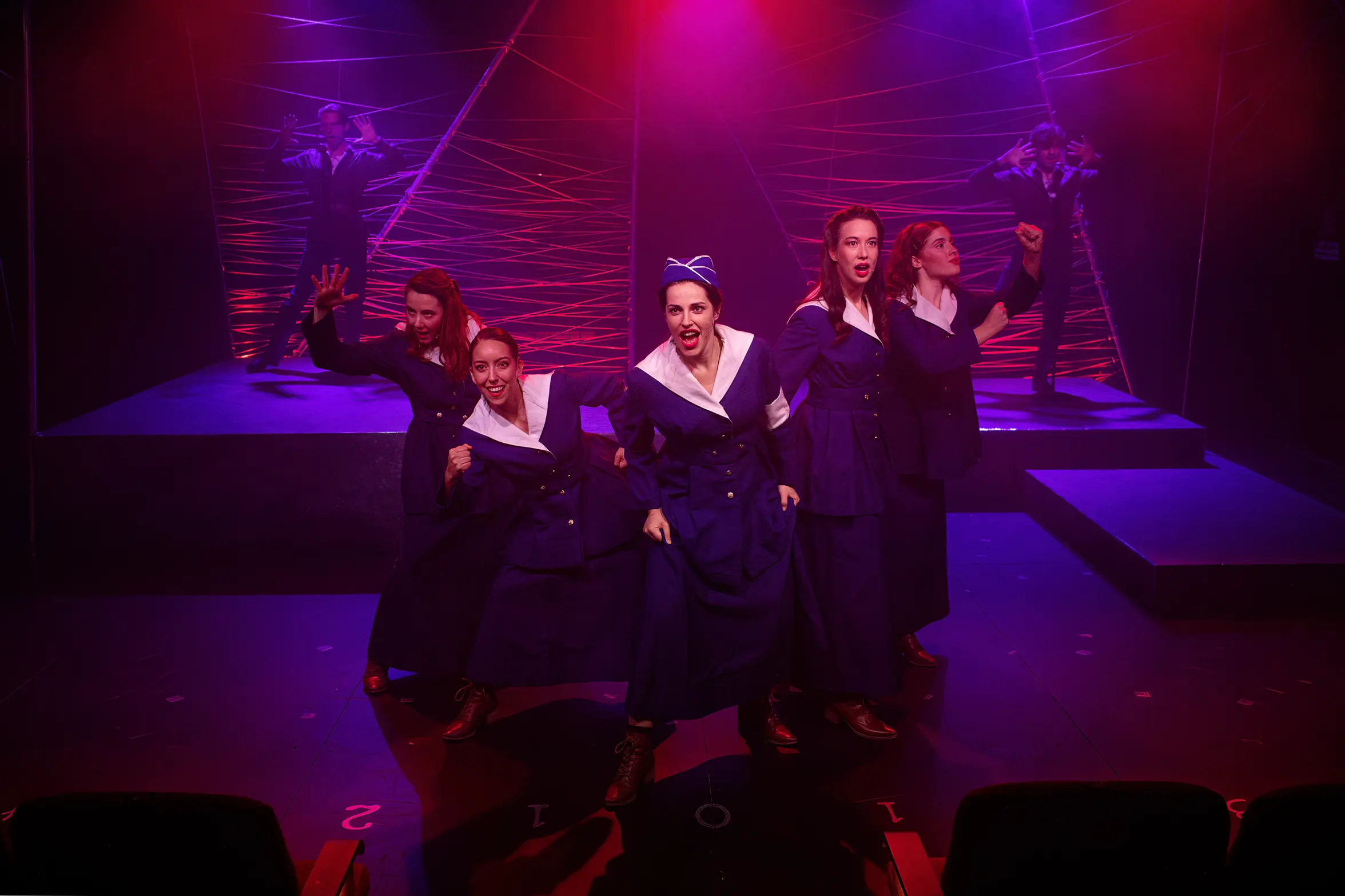 The Eternal Quest To Make Yourself Happy Or Die Trying - Lighting and video design