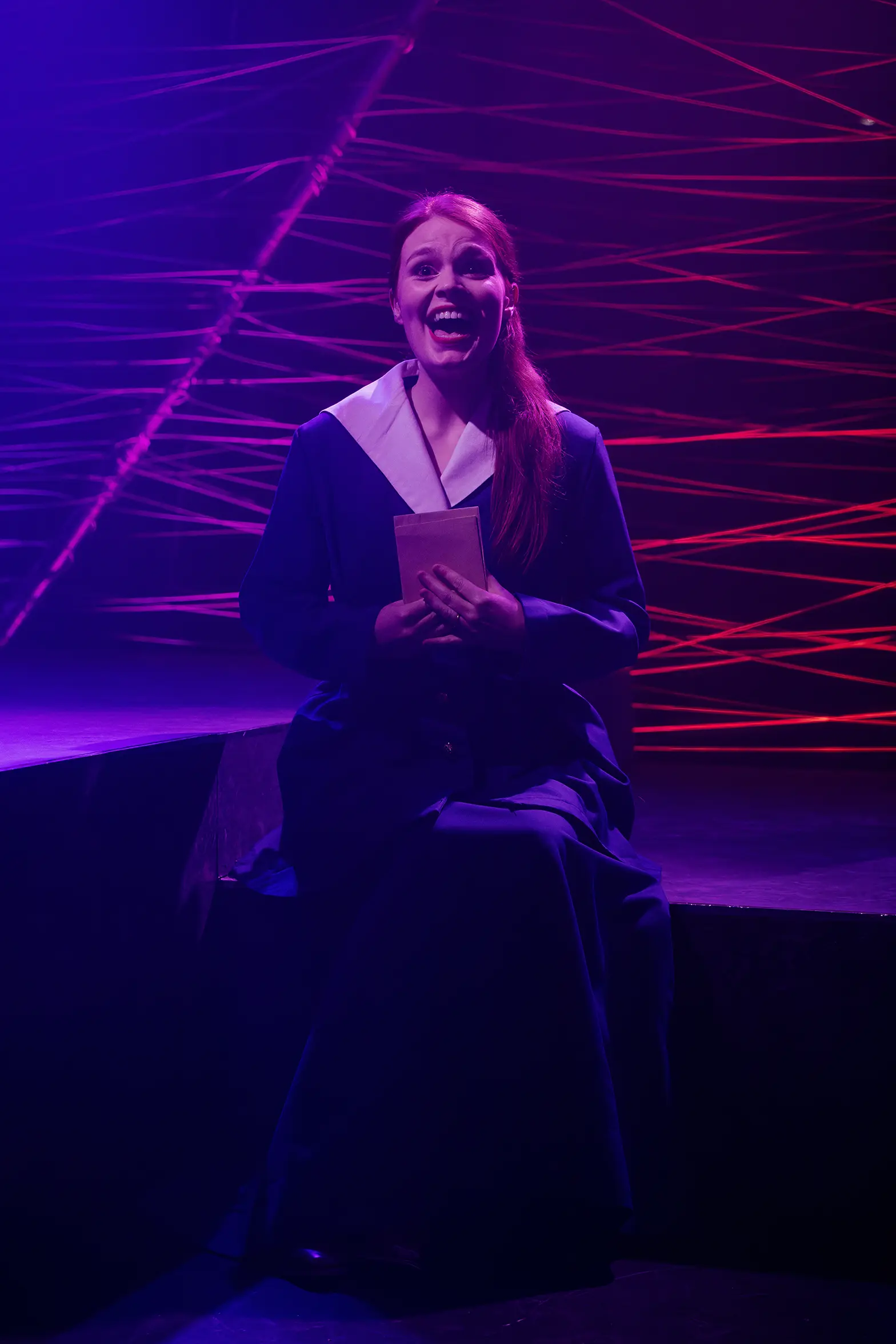 The Eternal Quest To Make Yourself Happy Or Die Trying - Lighting and video design