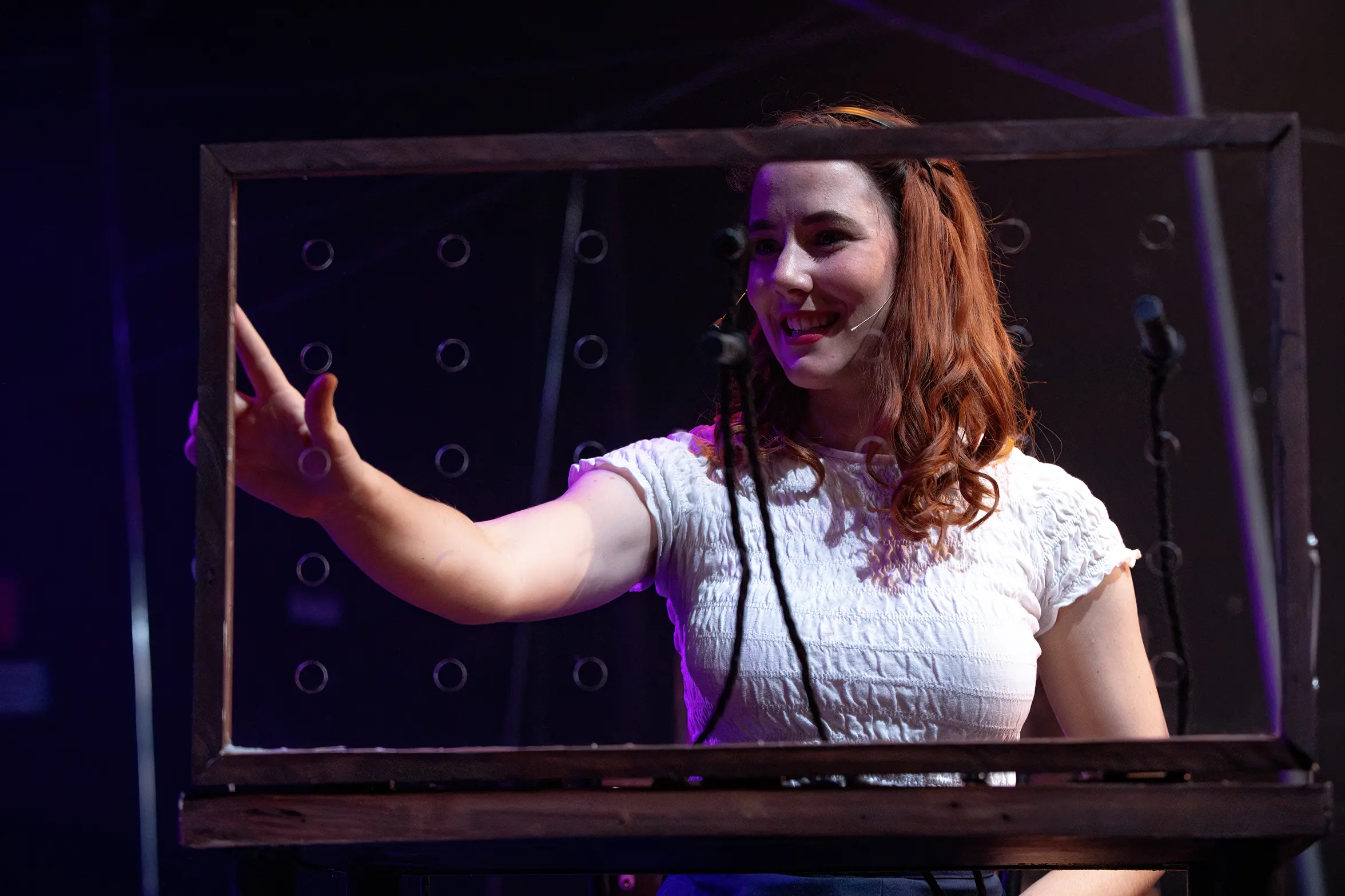 The Eternal Quest To Make Yourself Happy Or Die Trying - Lighting and video design