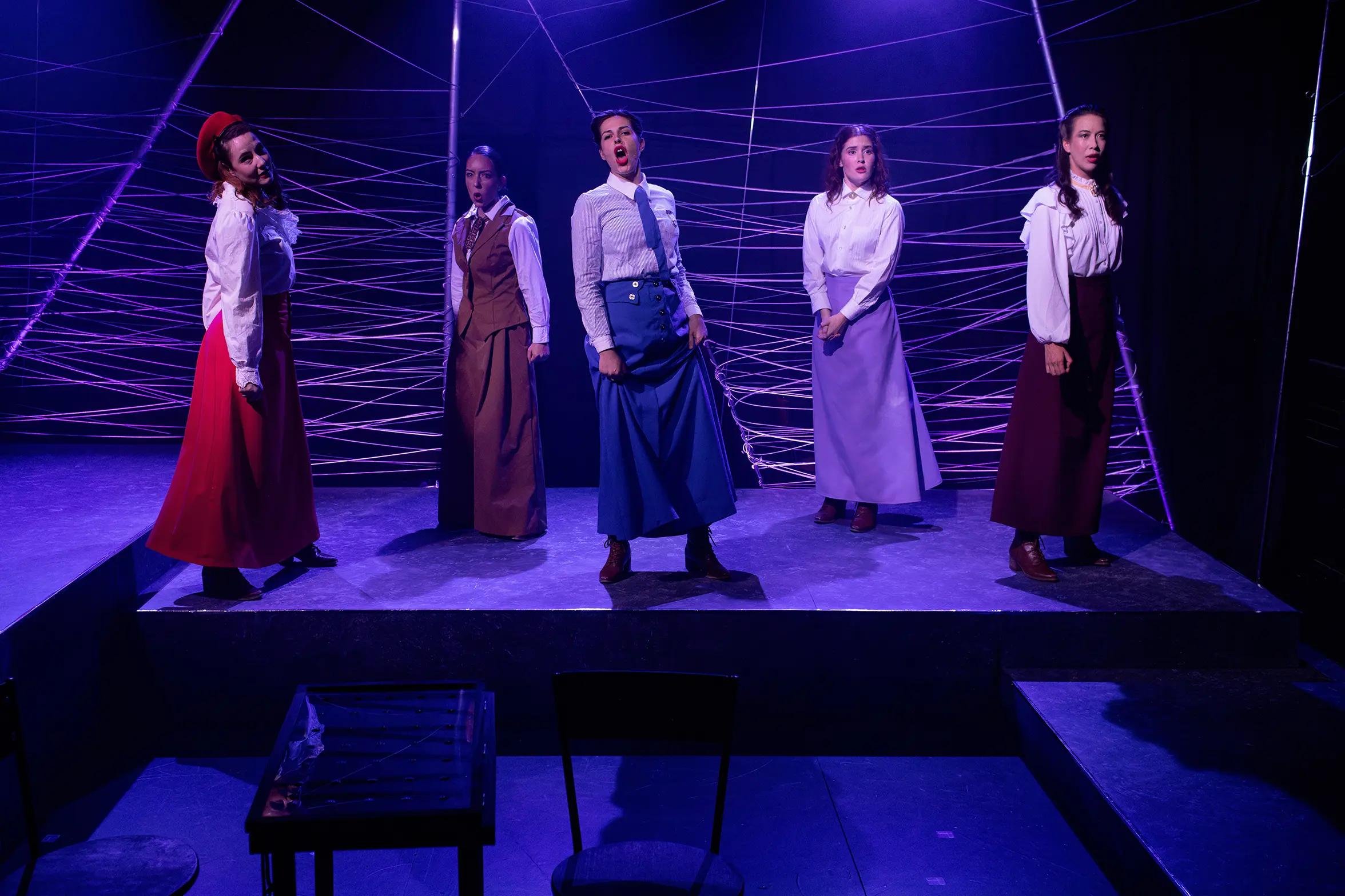 The Eternal Quest To Make Yourself Happy Or Die Trying - Lighting and video design